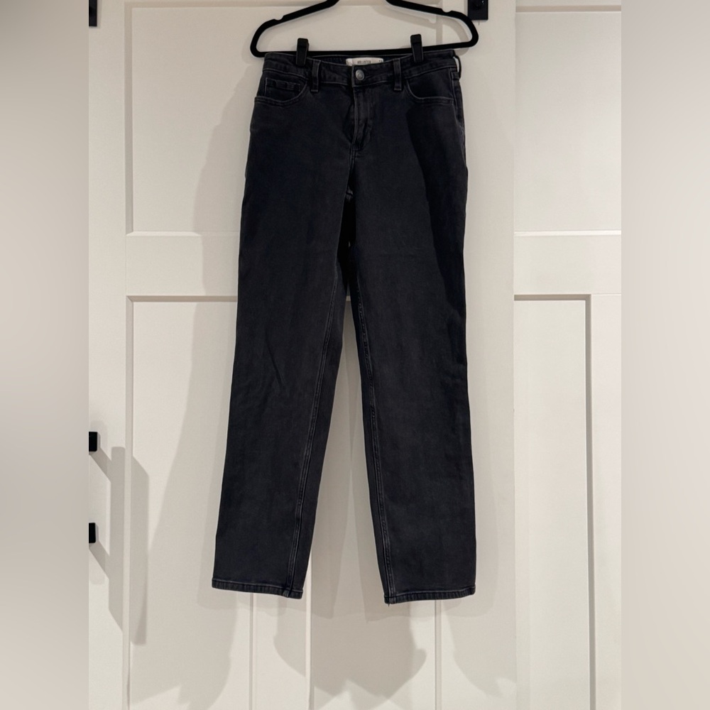 NWOT Hollister Women's Straight Leg Black Jeans‎
